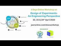 Video thumbnail for Basics of Design of Experiments (DoE)