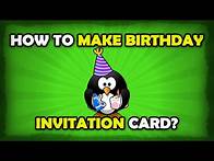 Video thumbnail for How To Make Birthday Invitation Cards Online For Free?