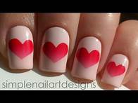 Video thumbnail for Valentine's Day Heart Nail Art Tutorial