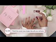Video thumbnail for How to easily apply press on nails in 5 minutes with glue tabs? Luxury Press On Nails by Pep Nails.