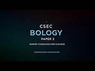 Video thumbnail for CSEC Biology Paper 2: Expert Strategies for Success