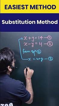 Video thumbnail for Substitution Method : Easiest Method to Solve🔥#substitutionmethod #mathstrick #invictaa