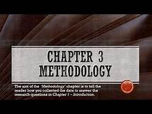 Video thumbnail for Writing Chapter 3 – Methodology for Qualitative Research