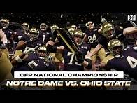 Video thumbnail for Notre Dame vs. Ohio State - CFP National Championship Sim | EA Sports College Football 25