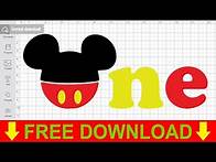Video thumbnail for Disney First Birthday Svg Free Cut File for Cricut
