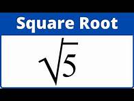 Video thumbnail for Square Root of 5 Simplified