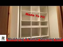 Video thumbnail for How To Modify An Ikea Kallax Shelving Unit To Fit.