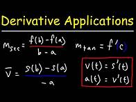 Video thumbnail for Application of Derivatives - Formulas and Notes - Calculus Study Guide Review