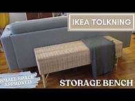Video thumbnail for IKEA TOLKNING STORAGE BENCH unboxing and review | NYC Studio Apartment Makeover