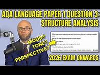 Video thumbnail for AQA English Language 2026: Paper 1 Question 3