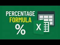 Video thumbnail for Percentage Formula in Excel | ✔️Percentage Difference |✔️ Increase |✔️ Subtract or Add Percentage