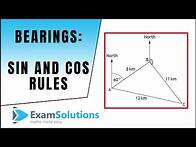 Video thumbnail for Sine & Cosine Rules applied to Bearings : ExamSolutions Maths Revision