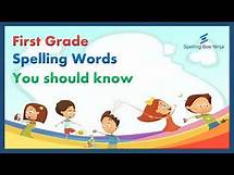 Video thumbnail for 1st grade Spelling Words with links and pdf