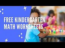 Video thumbnail for kindergarten math worksheets pdf free - Free printable math worksheets for kindergarten