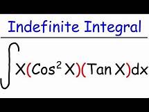 Video thumbnail for Indefinite Integral