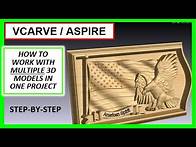 Video thumbnail for How To Do 3D Projects Tutorial w/ Vectric Vcarve & Aspire [For CNC Routers] - Garrett Fromme