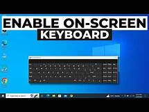 Video thumbnail for How to Enable On Screen Keyboard in Windows 10 2024