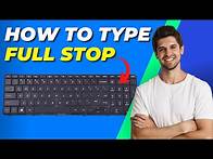Video thumbnail for How To Type Full Stop in Laptop Keyboard | Easy Guide