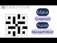 Video thumbnail for Make a Crossword Puzzle in Word | Quick & Simple Tutorial