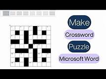 Video thumbnail for Make a Crossword Puzzle in Word | Quick & Simple Tutorial