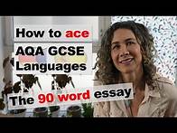 Video thumbnail for GCSE Languages: the 90 word essay