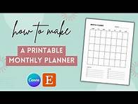 Video thumbnail for How To Make A Printable Monthly Planner in Canva (2023)