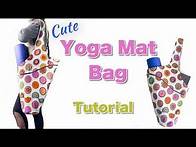 Video thumbnail for Yoga Mat Bag Tutorial/ Cute yoga mat bag with 2 large pockets.