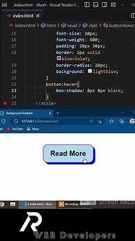 Video thumbnail for CSS box-shadow property | Button box shadow | Button hover effect | AR Web Developers