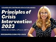 Video thumbnail for Principles of Crisis Intervention 2023 | Counselor Continuing Education