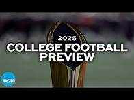 Video thumbnail for 2025 college football preview: Games to watch, top 25 rankings and CFP bracket projections