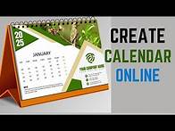 Video thumbnail for How to Make 2025 Printable Calendar Online