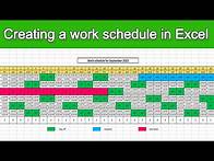 Video thumbnail for How to create a work schedule in Excel