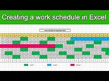 Video thumbnail for How to create a work schedule in Excel