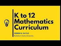 Video thumbnail for Lesson 1: K to 12 Mathematics Curriculum