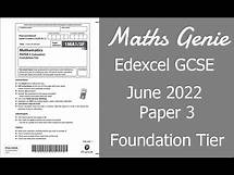 Video thumbnail for Edexcel GCSE Maths June 2022 3F Exam Paper Walkthrough