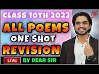 Video thumbnail for Live Class 10th English Full Revision Of All Poems | First Flight English Textbook All Poem Revision