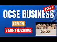 Video thumbnail for 3 Marker Questions and Answers 📌- Paper 1 - EDEXCEL GCSE Business