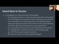 Video thumbnail for Personal Statement Writing Workshop for MA/MS/PhD Applications