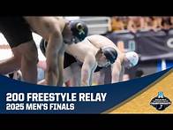 Video thumbnail for Men's 200 freestyle relay | 2025 NCAA swimming championships