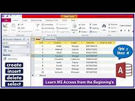 Video thumbnail for How to Use MS Access | Learn to Make Database in MS Access