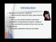 Video thumbnail for Biology 150 Lab Report Introduction Section