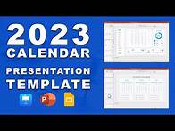 Video thumbnail for 2023 calendar presentation template. Create BEAUTIFUL calendars in minutes