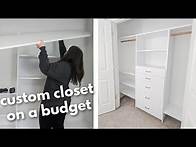 Video thumbnail for How to Build a DIY Closet Organizer with Drawers (so much storage!)