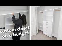 Video thumbnail for How to Build a DIY Closet Organizer with Drawers (so much storage!)