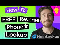 Video thumbnail for How to Perform a Free Reverse Phone Lookup