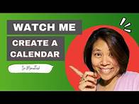 Video thumbnail for Blank Monthly Calendar Template Builder Demo