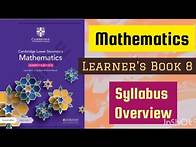 Video thumbnail for Mathematics| Learner's Book 8 Syllabus Overview| Cambridge Lower Secondary| Hikmat Learning academy