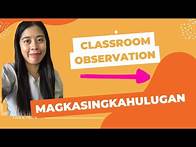 Video thumbnail for COT! Classroom Observation. Grade 1-Magkasingkahulugan. Excellent Demonstration Teaching.