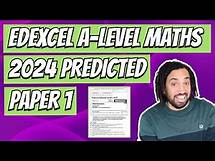 Video thumbnail for 2024 Edexcel Maths A-Level | Predicted Paper 1