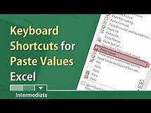 Video thumbnail for Keyboard Shortcuts for Paste Values, not formulas, in Excel by Chris Menard